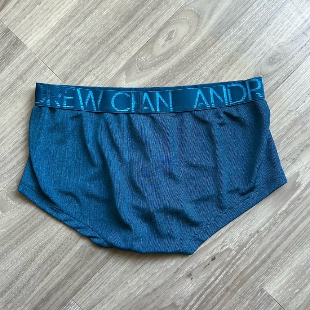 Andrew Christian | Sensual Rib Trunk w/ Almost Naked in Deep Teal (Small) - Picture 6 of 13